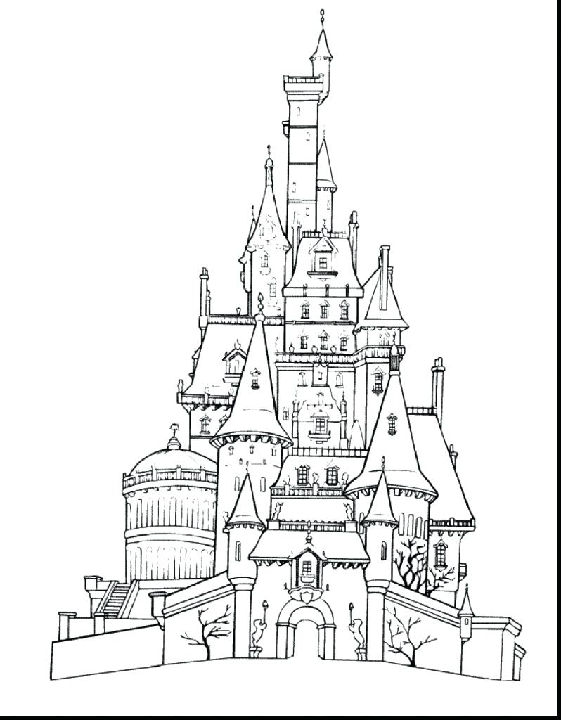 798x1024 Coloring Disney Castle Coloring Page