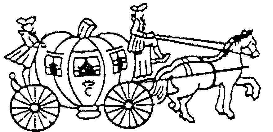 880x426 Horse Drawn Cinderella Carriage Coloring Pages Fairy Tale Carriage