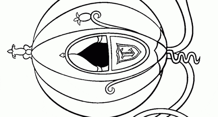 728x393 Cinderella Carriage Coloring Pages Cinderella Carriage Coloring