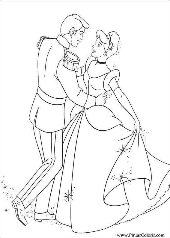 567x794 Drawings To Paint Amp Colour Cinderella