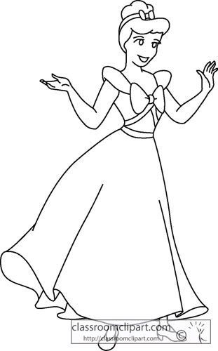 311x500 Cinderella Clipart Drawing