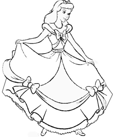 396x478 Classy Design Cinderella Outline Very Beautiful Coloring Pages