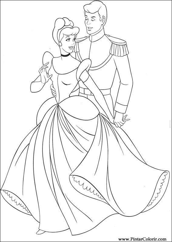 567x794 Drawings To Paint Amp Colour Cinderella