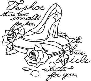 300x267 Glass Slipper Urban Threads Unique And Awesome Embroidery Designs