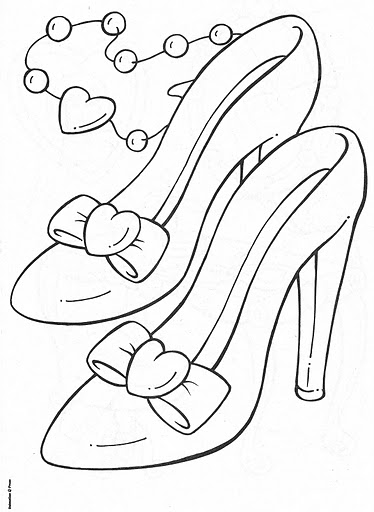 374x512 High Heel Printables Cinderella High Heels Shoe Decorations