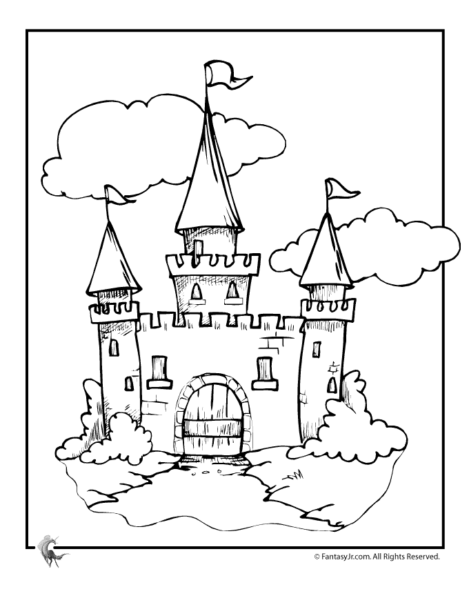 680x880 Cinderella Castle Coloring Pages Coloring Page For Kids