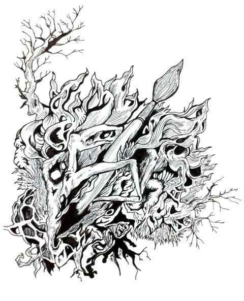 480x593 My Pen Sketch Of The Villa Cinema Poster !! Mani's Art World