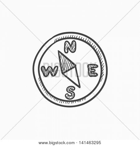 450x470 Compass Vector Sketch Icon Vector Amp Photo Bigstock