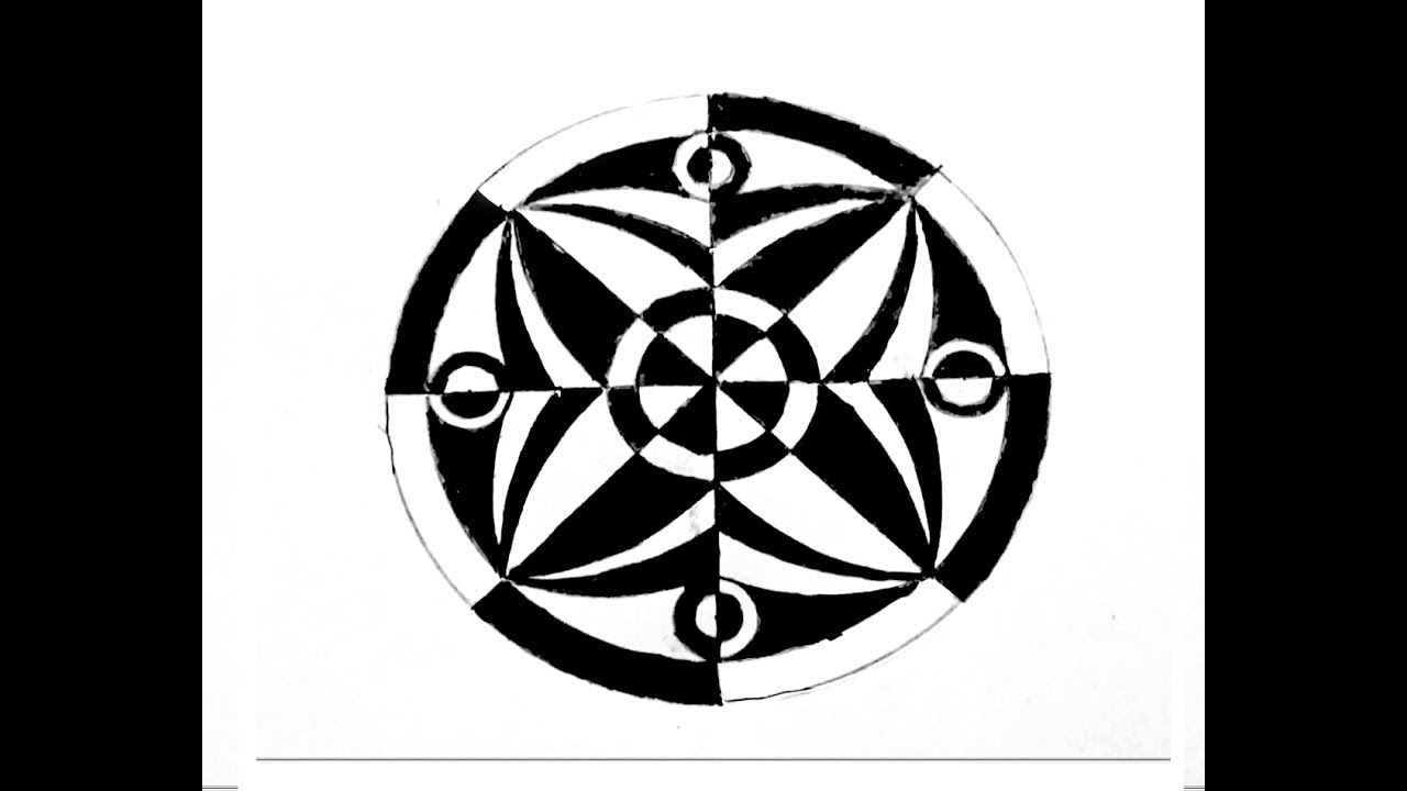 1280x720 How To Draw Geometric Design In Circle Step By Step