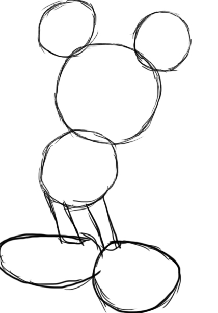 428x614 How To Draw Mickey Mouse