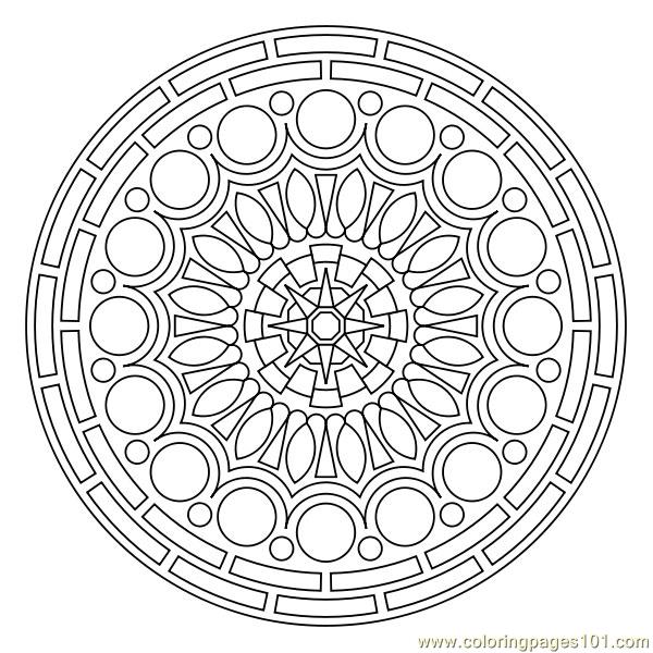 600x600 Small Circles Coloring Page