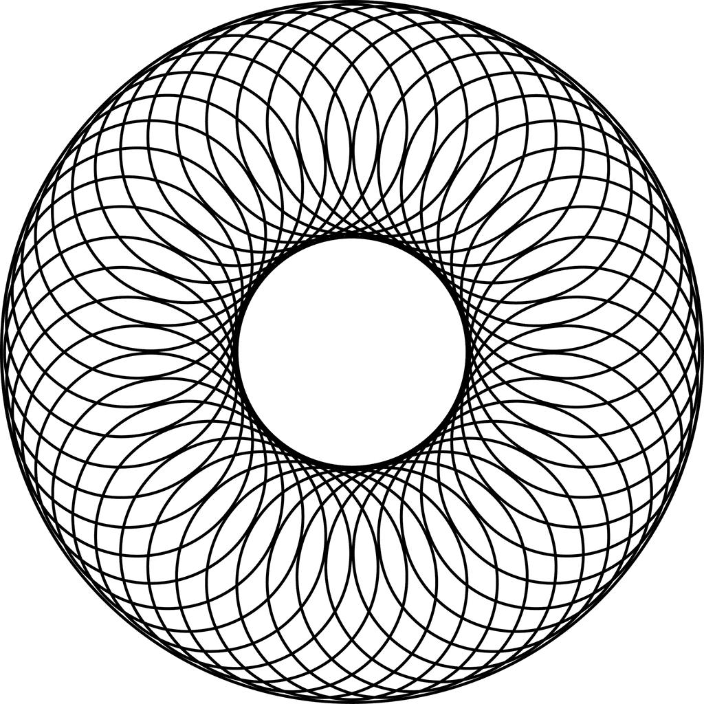 1024x1024 48 Overlapping Circles About A Center Circle And Inside A Larger