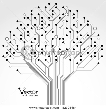 450x470 Circuit Board Tree Art Ideas For School Circuits