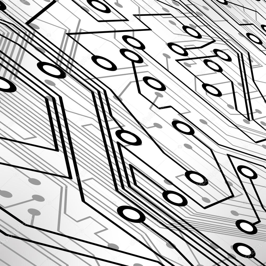 1024x1024 Circuit Board Vector Background Stock Vector Majcot