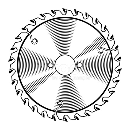 440x440 Circular Saw Blade Stock Vector
