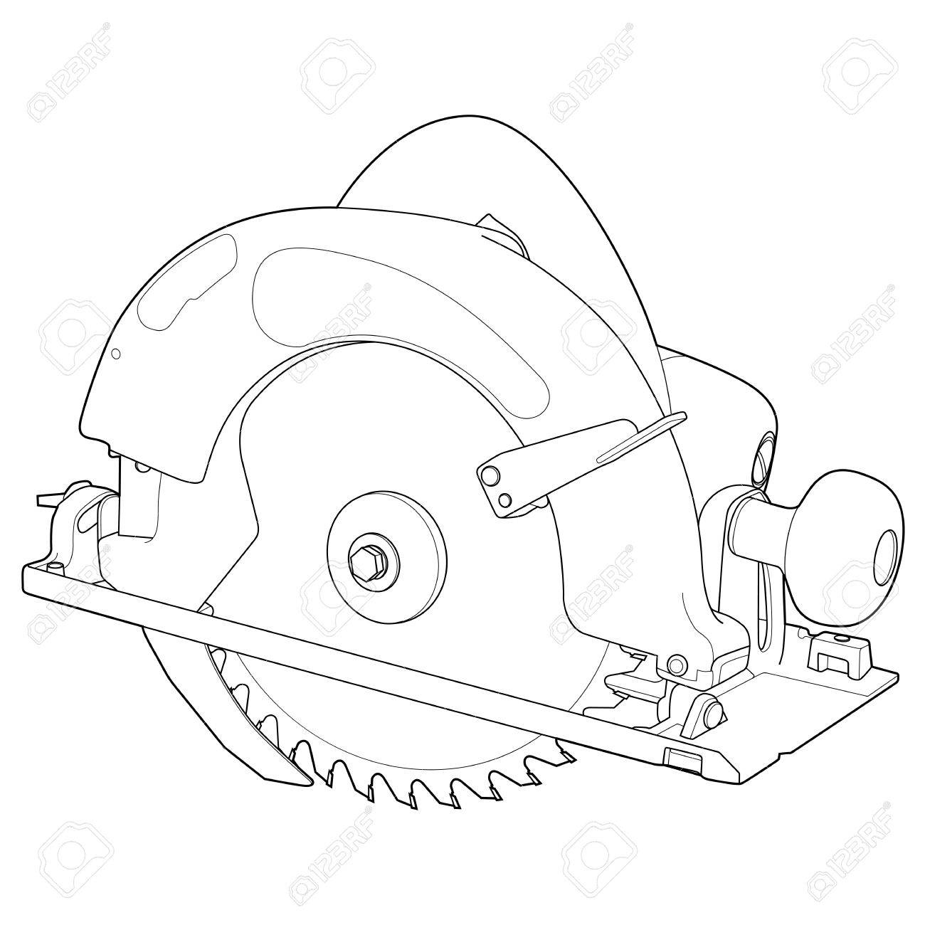 Circular Saw Blade Drawing at GetDrawings | Free download