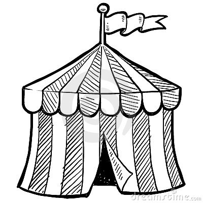 400x400 Circus Tent Sketch By Lhfgraphics, Via Dreamstime Kids Book