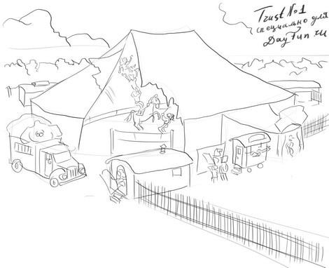 470x382 How To Draw Circus Step By Step