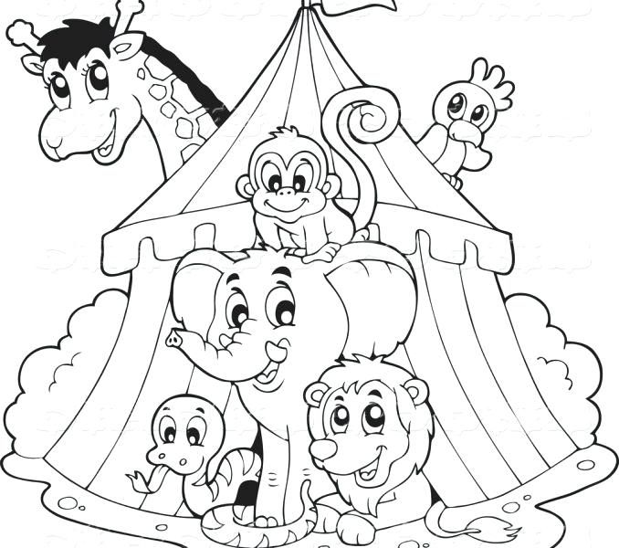678x600 Circus Coloring Book
