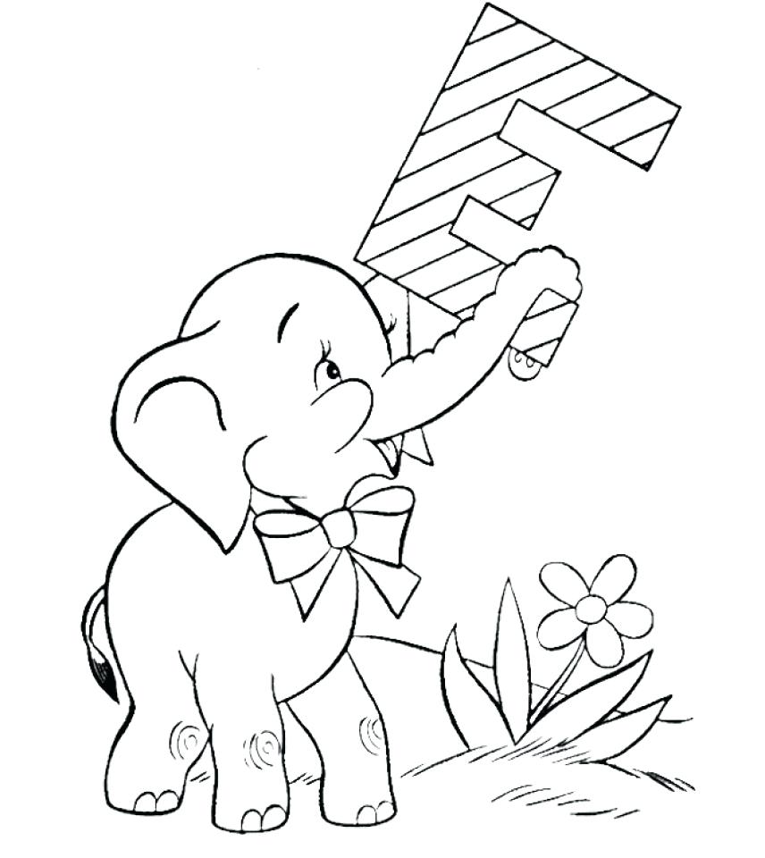 856x960 Coloring Circus Animal Coloring Pages D Elephant Baby Drawing