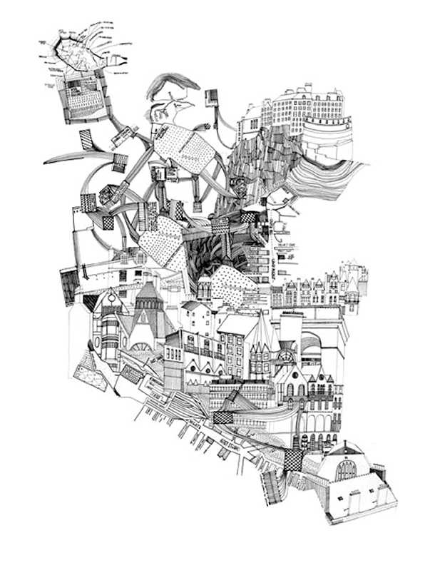 624x789 Drawing Cities