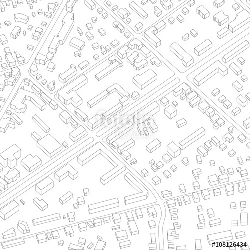 500x500 Imaginary City Plan. City Background Stock Image And Royalty Free