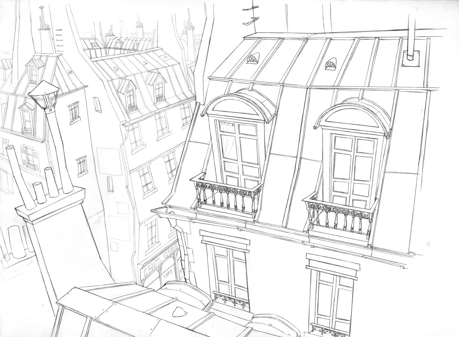 1600x1174 Paul Mager, Portfolio, Art Work, A Monster In Paris