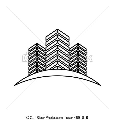 450x470 City Buildings Symbol Icon Vector Illustration Graphic Vector