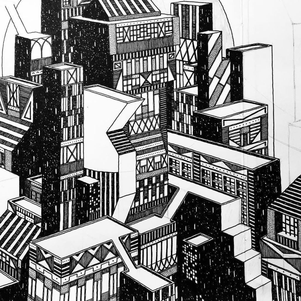 City Buildings Drawing at GetDrawings | Free download