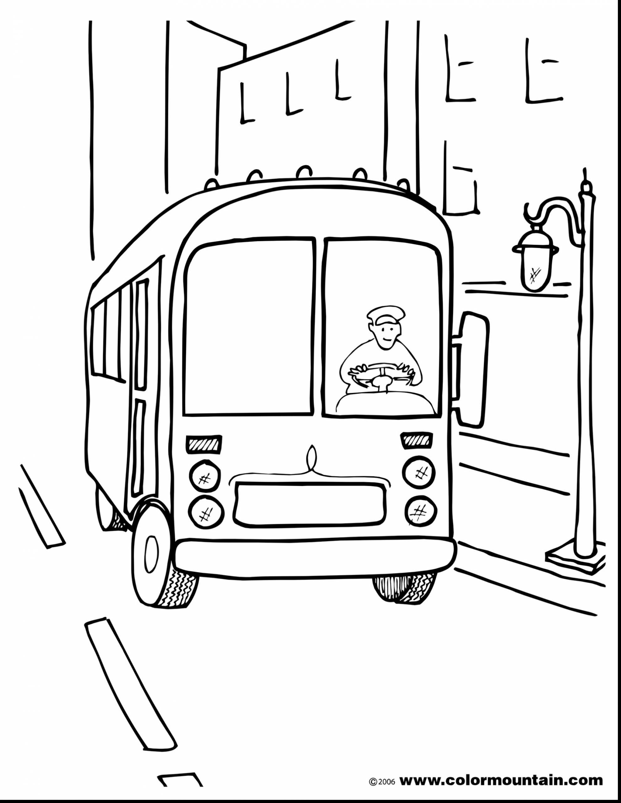 1980x2561 Fabulous City Bus Coloring Page With Bus Coloring Page