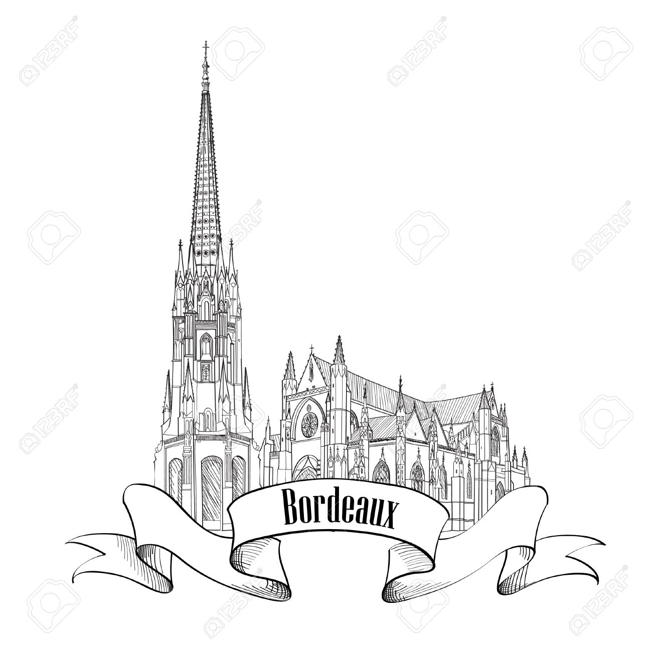 1300x1300 Bordeaux Landmark St Michel Cathedral, France. Travel French