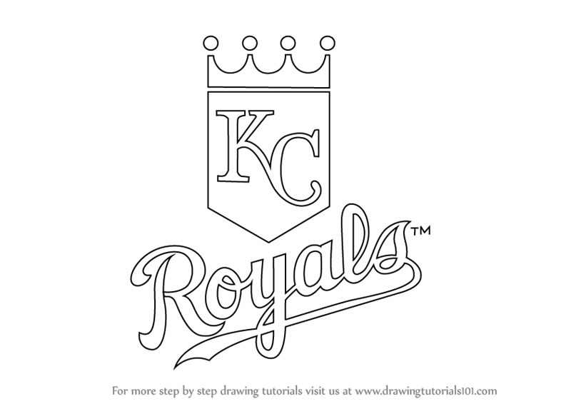 800x566 Step By Step How To Draw Kansas City Royals Logo