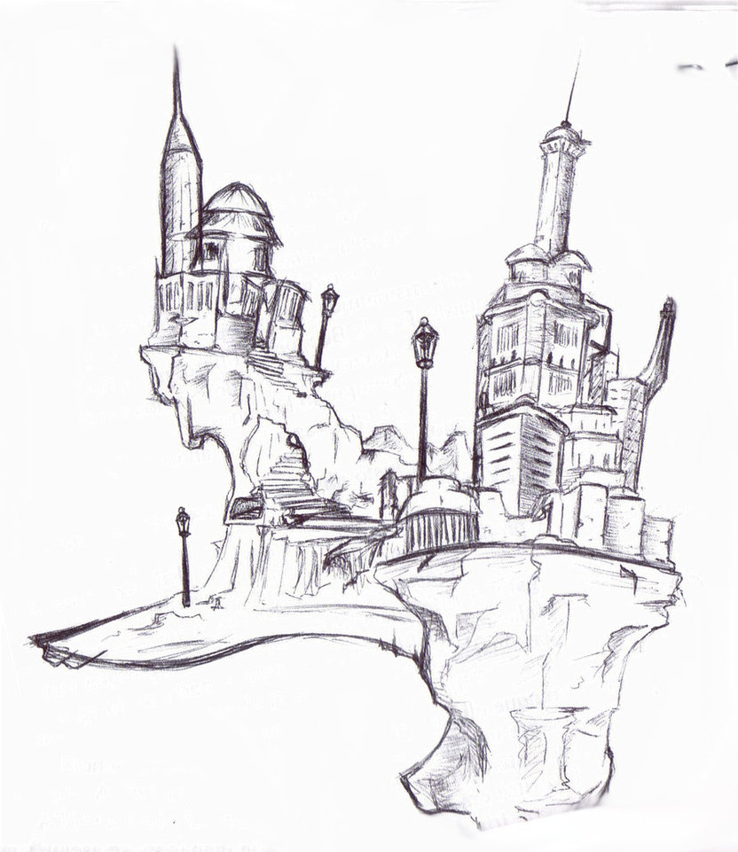 832x961 The City In The Sky By Rumplestintski