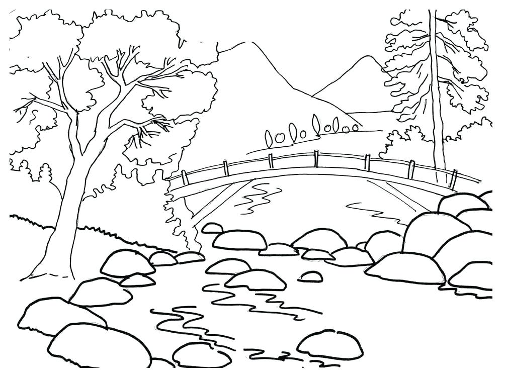 1008x760 Landscape Coloring Pages And Download Landscapes Coloring Pages 28