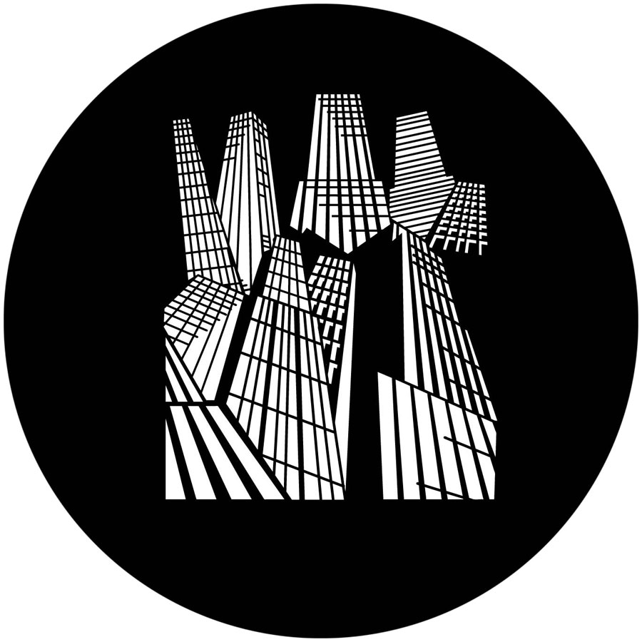 900x900 City Building Lights Apollo Gobo 6040