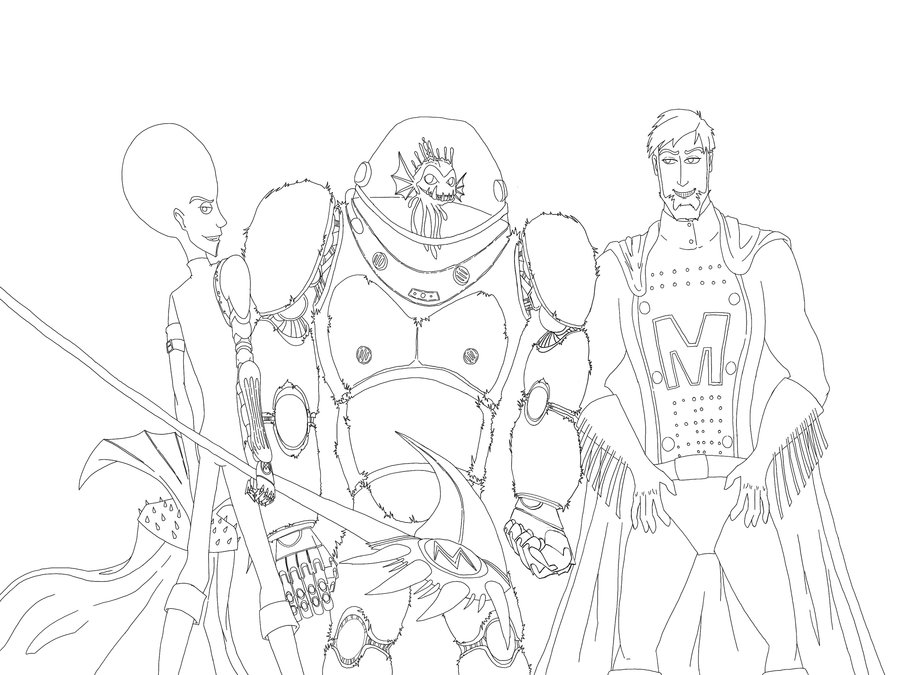900x675 Heroes Of Metro City Lineart By Kayju7
