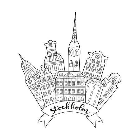 450x450 Line Drawing Amsterdam Stock Vectors, Royalty Free Line Drawing