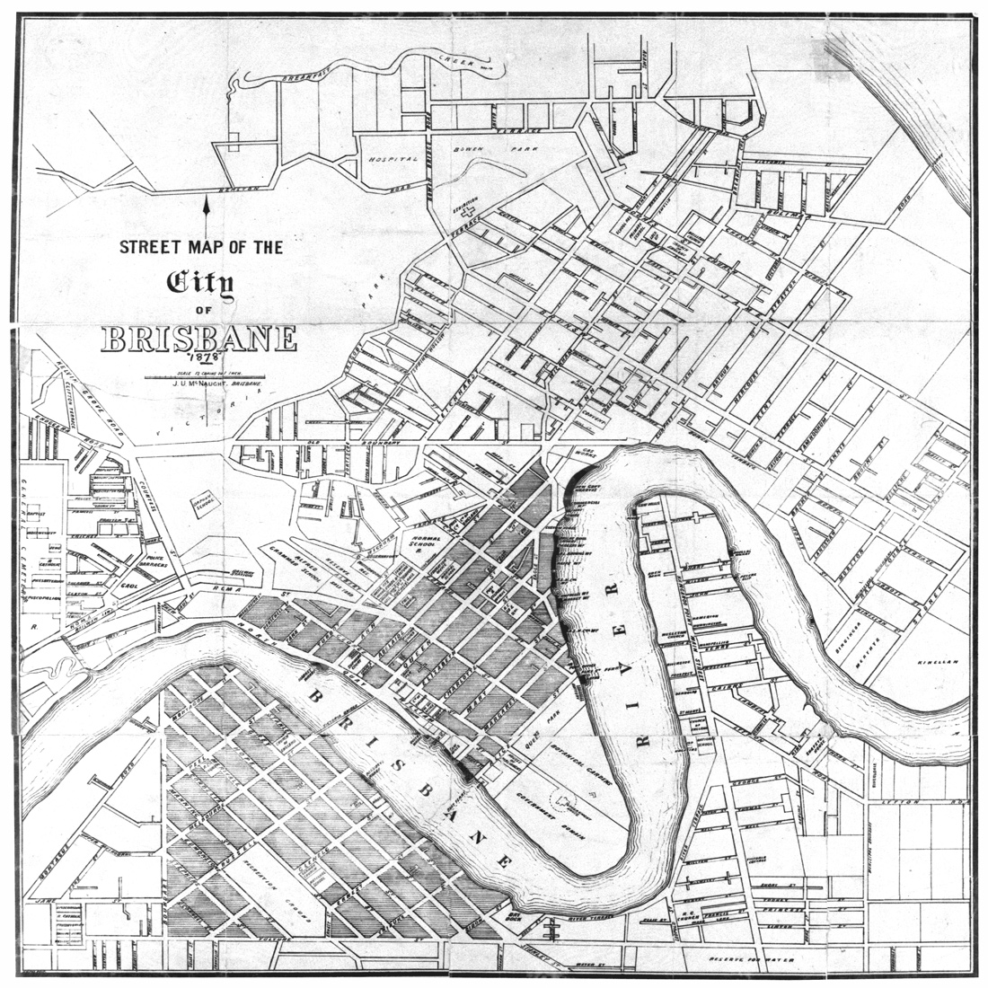 1100x1100 Brisbane City Map 1878