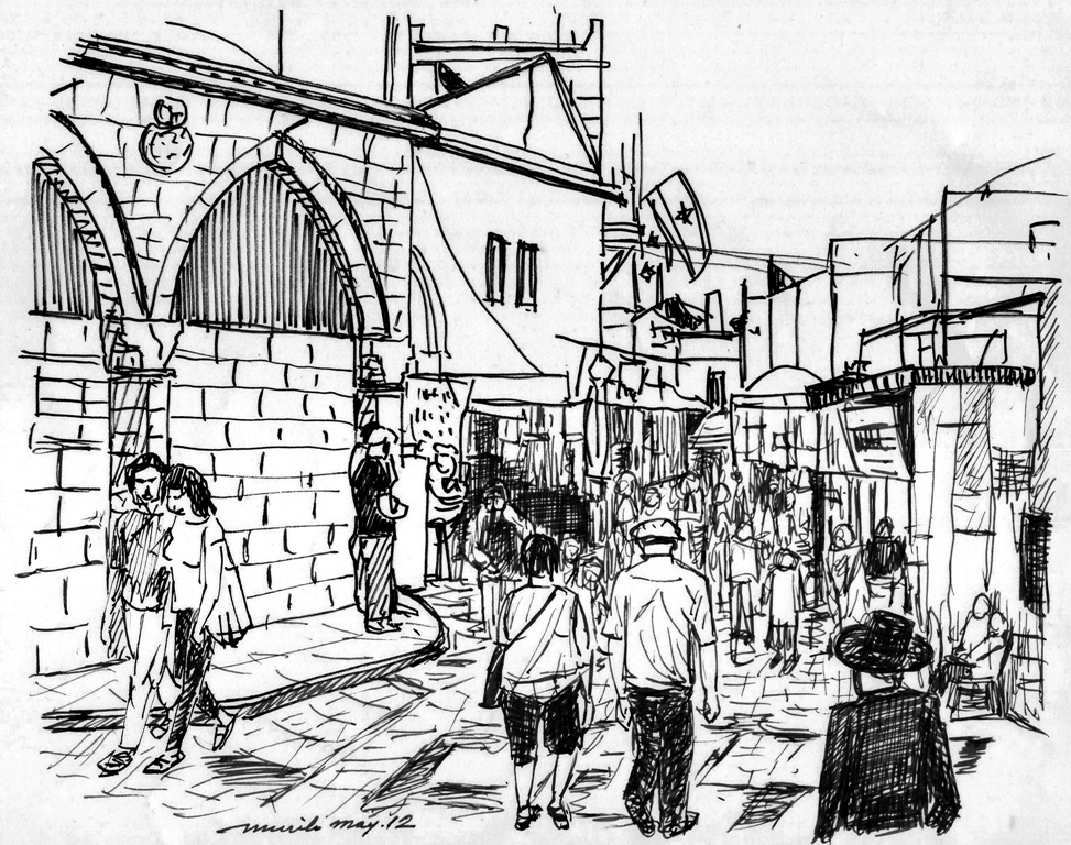 973x768 Pencil Drawings Pencil Drawings In Old Jerusalem