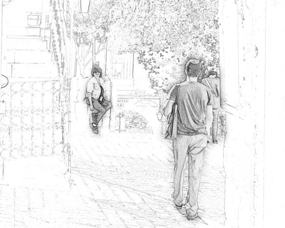 563x450 Photo As Pencil Sketch