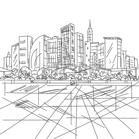 City Scape Drawing at GetDrawings | Free download