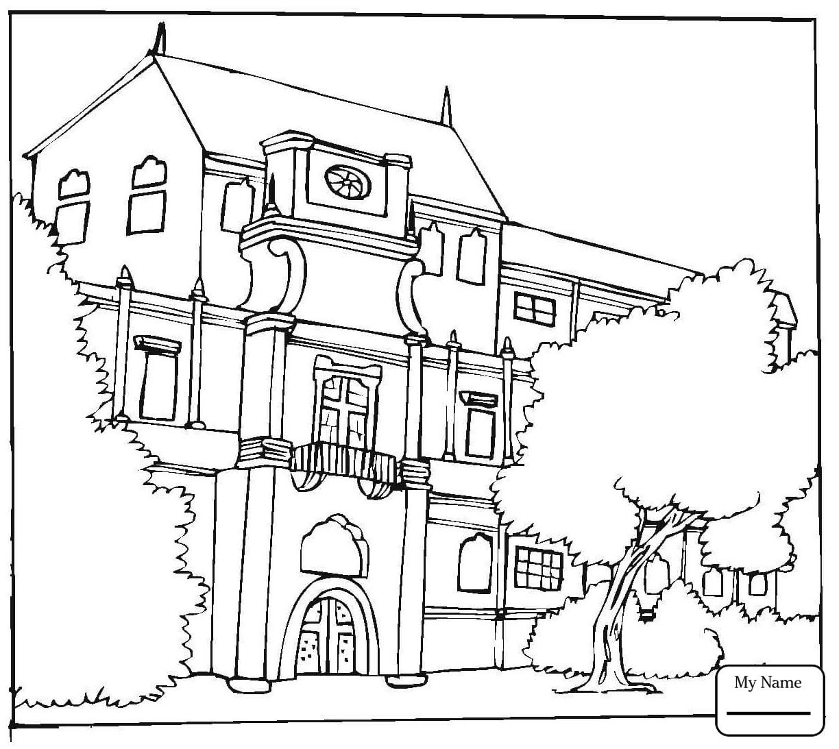 1224x1093 A Street Of A City Houses Arts Culture Houses Coloring Pages