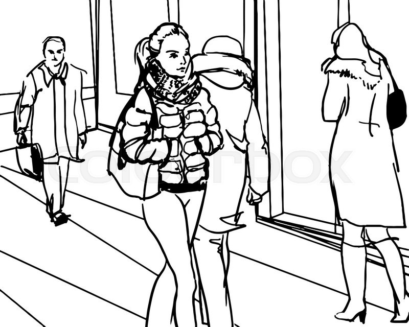 800x640 Urban Girl Walking