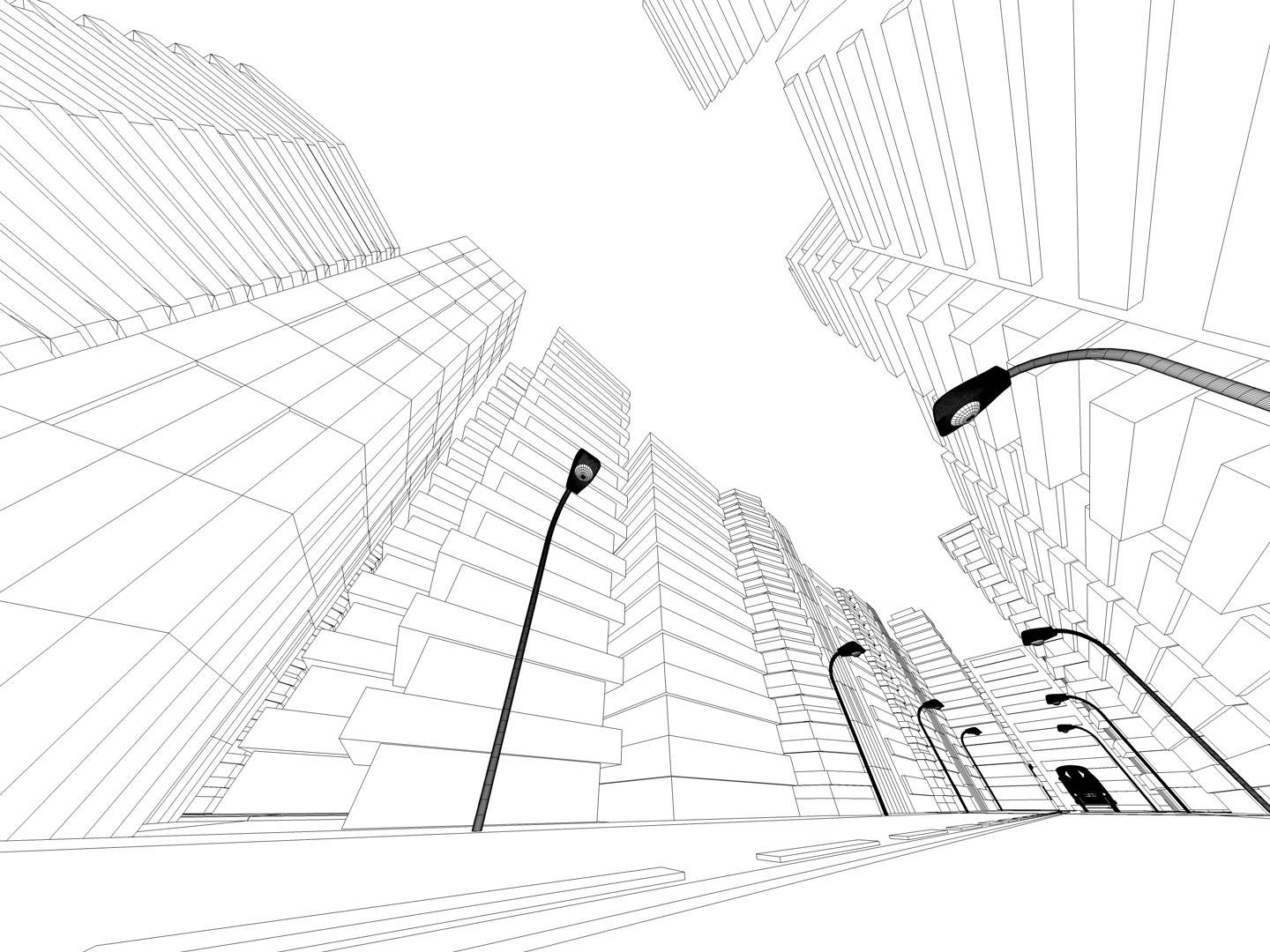 1440x1080 Street View Cel Render Rabbit Vs Robot