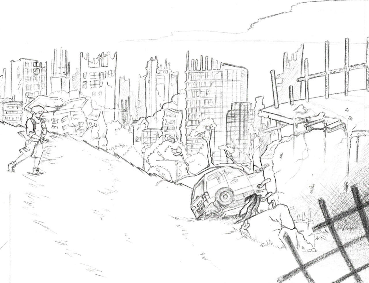 Cityscapes Drawing at GetDrawings | Free download