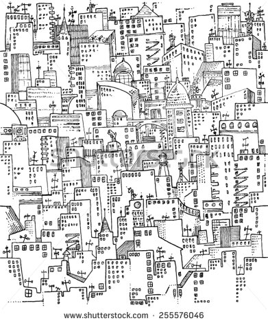 391x470 City Patterns Buildings Houses Cityscape Windows Rooftop Crowd