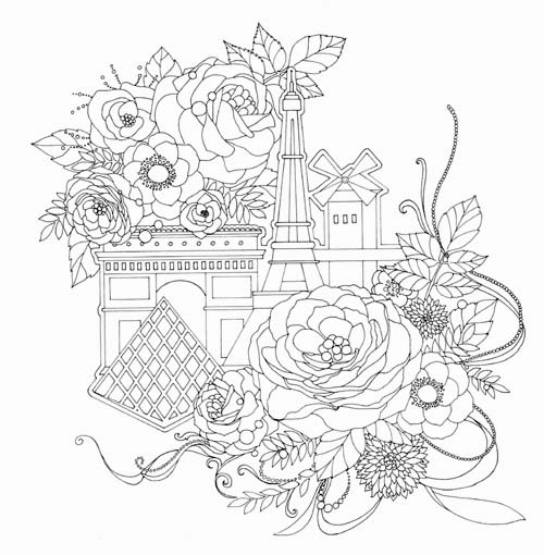 500x510 Around The World In 80 Days Colouring Book Initials