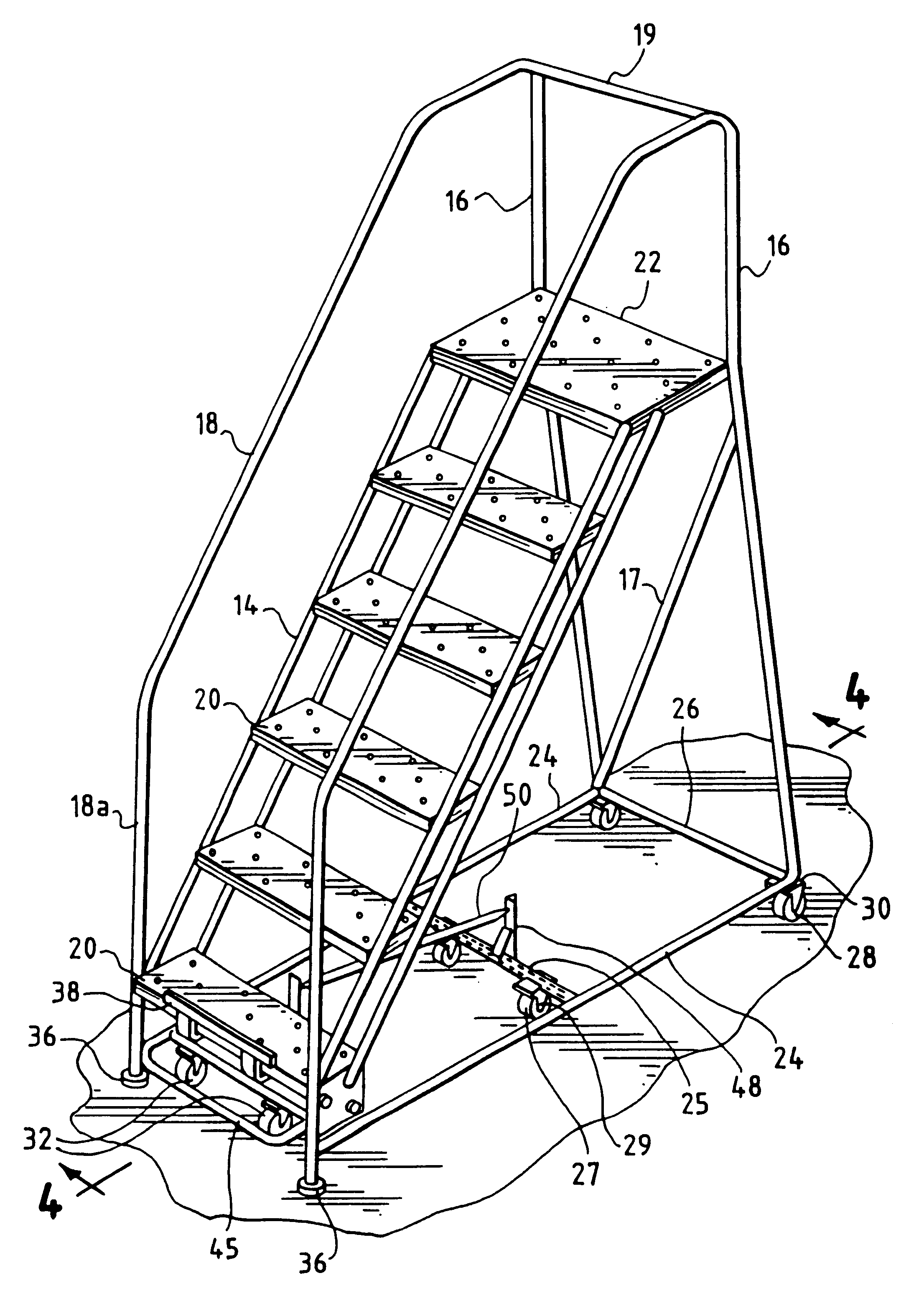 2211x3099 Patent Us2936848 Articulated Aerial Ladder Google Patents Drawing