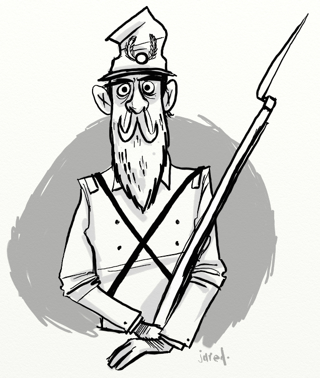 636x751 Civil War Soldier A Quick Sketch. There Is Nothing