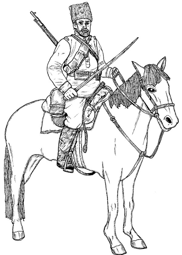 600x840 Cossack, Russian Civil War By Linseed